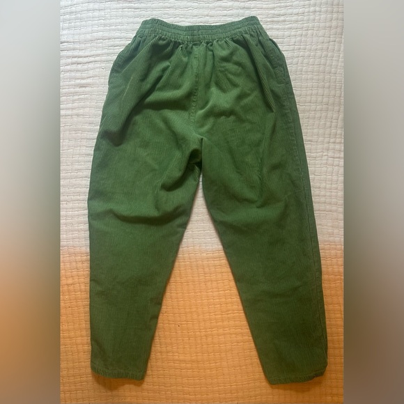 Lucy & Yak Billie Trousers in Pickle Green - Picture 4 of 5